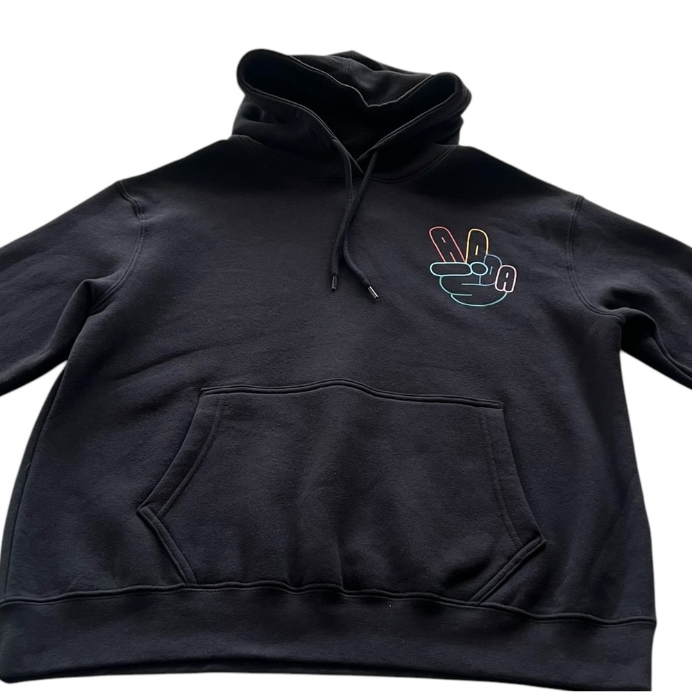 Adidas OG Peace Sign Pullover Hoodie Sweatshirt - Picture 4 of 11